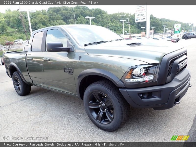 Olive Green Pearl / Black 2021 Ram 1500 Classic Quad Cab 4x4