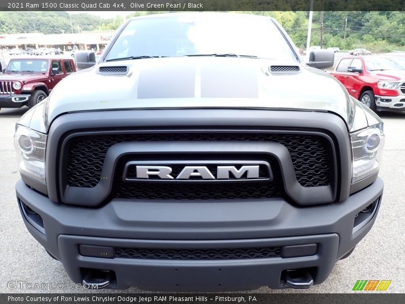 Olive Green Pearl / Black 2021 Ram 1500 Classic Quad Cab 4x4