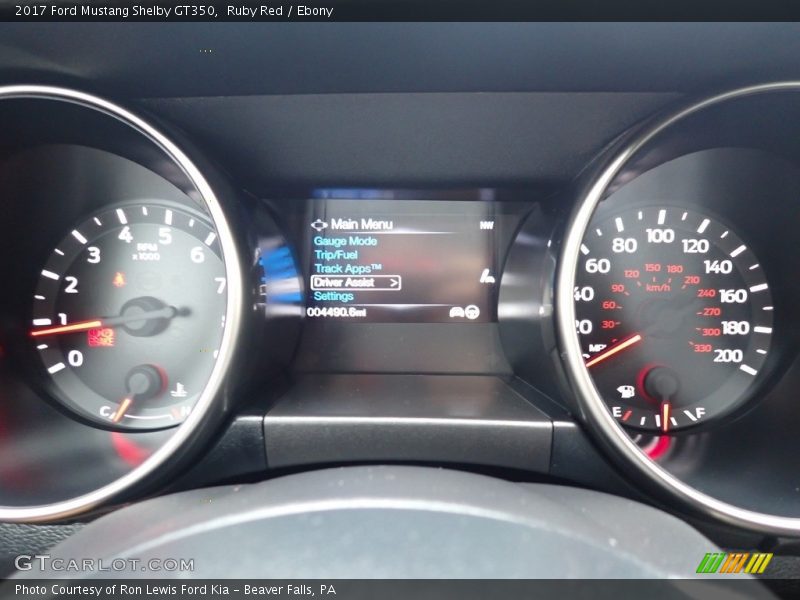  2017 Mustang Shelby GT350 Shelby GT350 Gauges