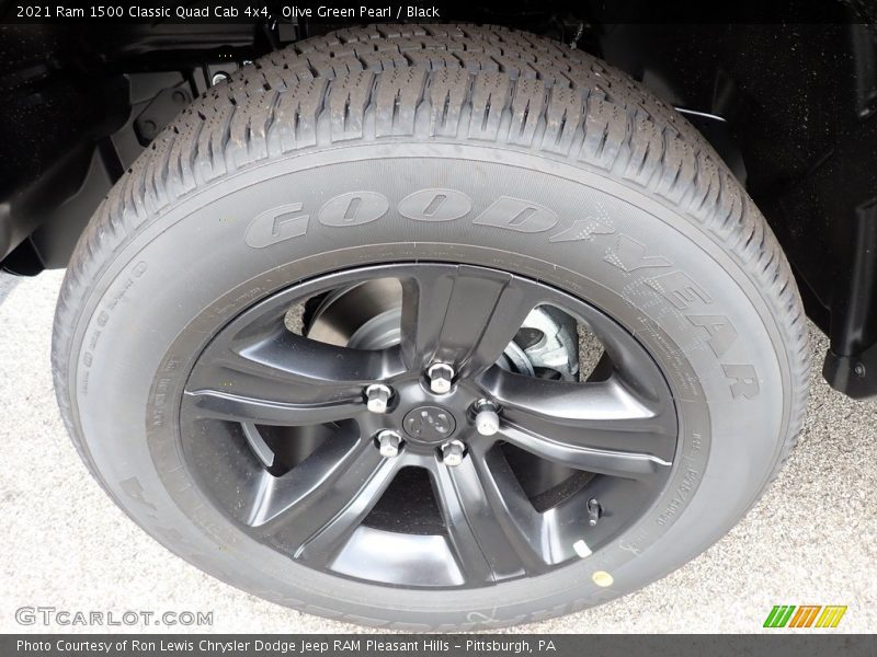 Olive Green Pearl / Black 2021 Ram 1500 Classic Quad Cab 4x4
