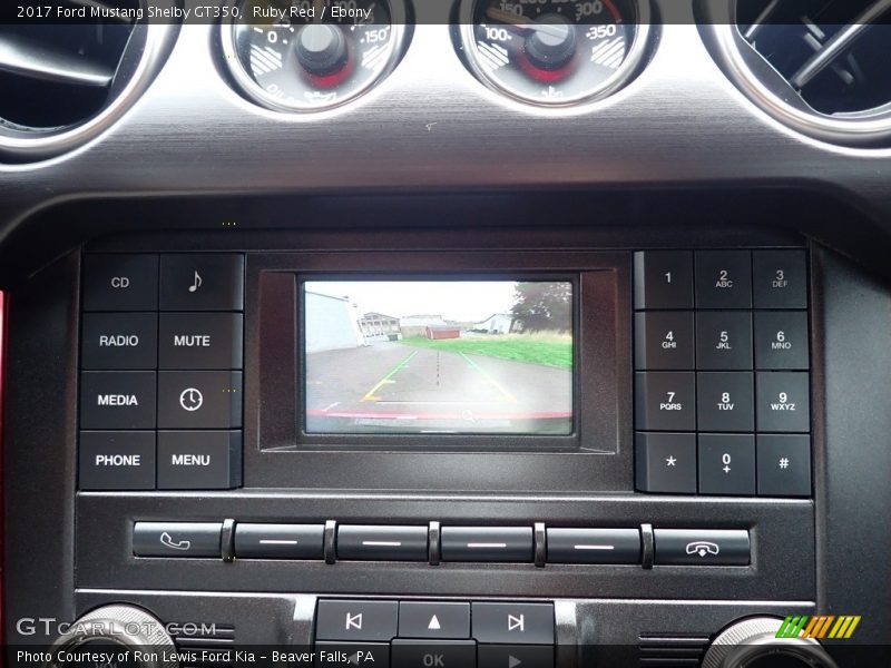 Controls of 2017 Mustang Shelby GT350