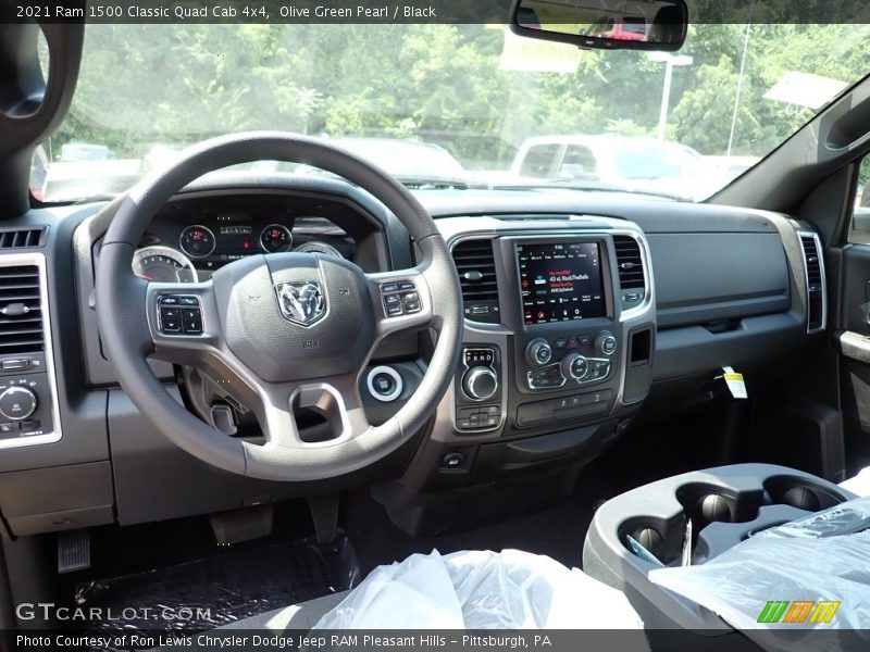 Olive Green Pearl / Black 2021 Ram 1500 Classic Quad Cab 4x4