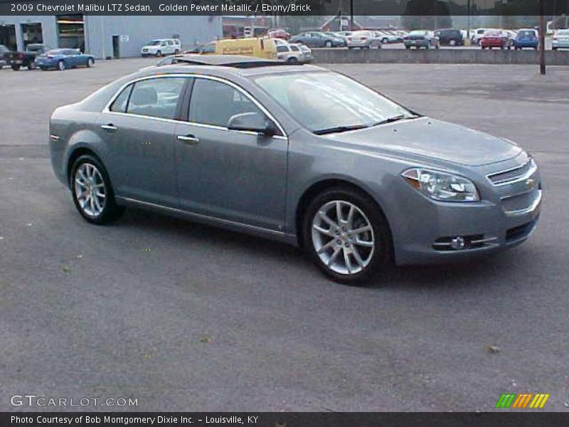 Golden Pewter Metallic / Ebony/Brick 2009 Chevrolet Malibu LTZ Sedan