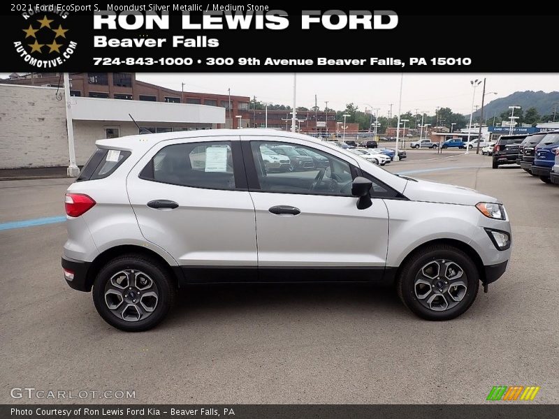 Moondust Silver Metallic / Medium Stone 2021 Ford EcoSport S