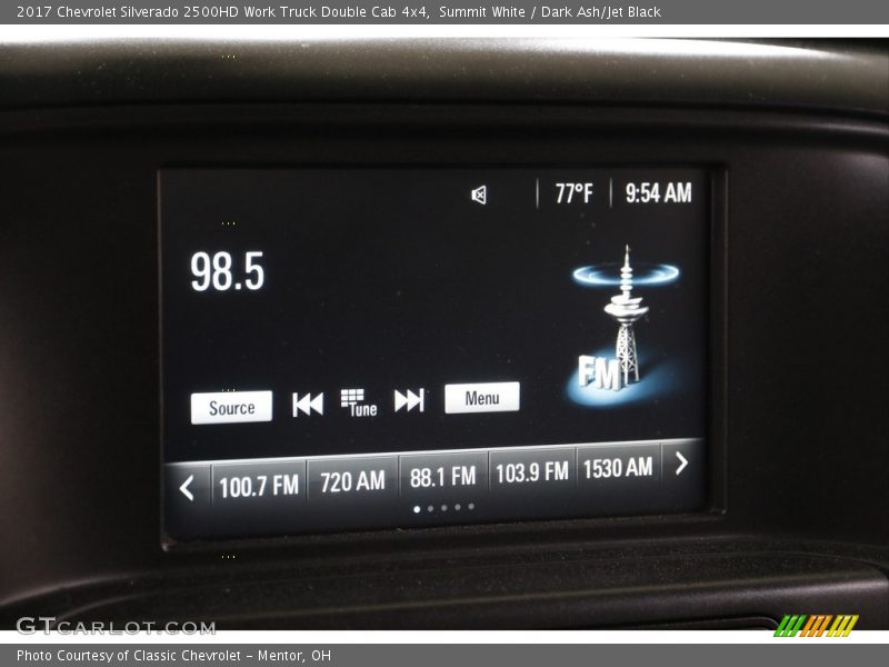 Summit White / Dark Ash/Jet Black 2017 Chevrolet Silverado 2500HD Work Truck Double Cab 4x4