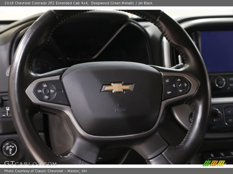Deepwood Green Metallic / Jet Black 2018 Chevrolet Colorado ZR2 Extended Cab 4x4