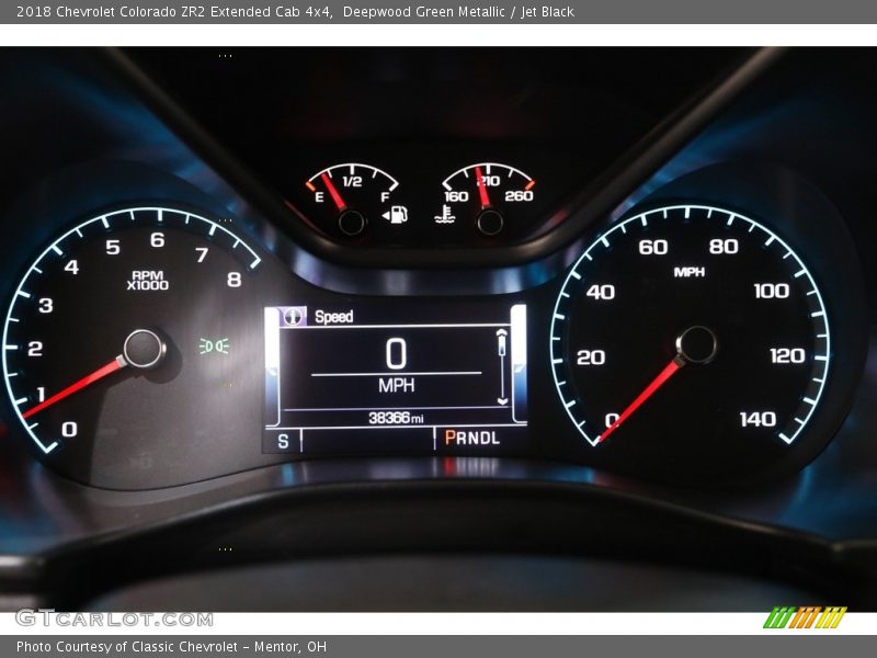 Deepwood Green Metallic / Jet Black 2018 Chevrolet Colorado ZR2 Extended Cab 4x4