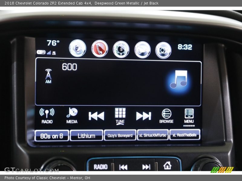 Deepwood Green Metallic / Jet Black 2018 Chevrolet Colorado ZR2 Extended Cab 4x4