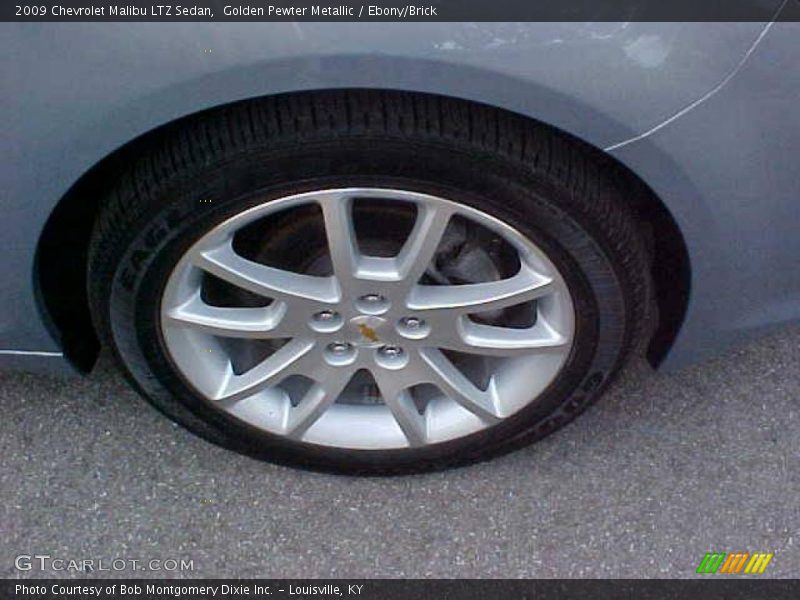 Golden Pewter Metallic / Ebony/Brick 2009 Chevrolet Malibu LTZ Sedan
