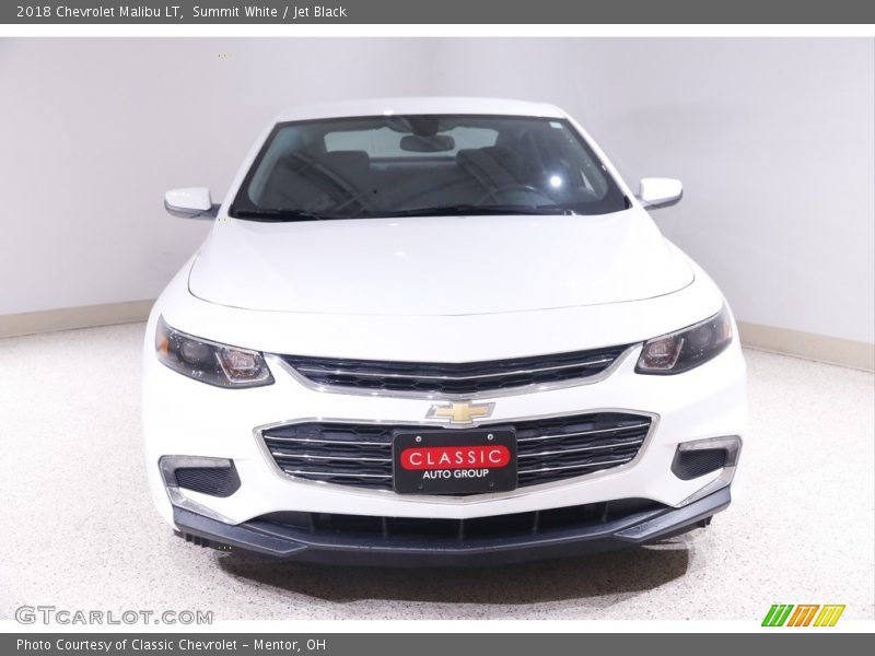 Summit White / Jet Black 2018 Chevrolet Malibu LT