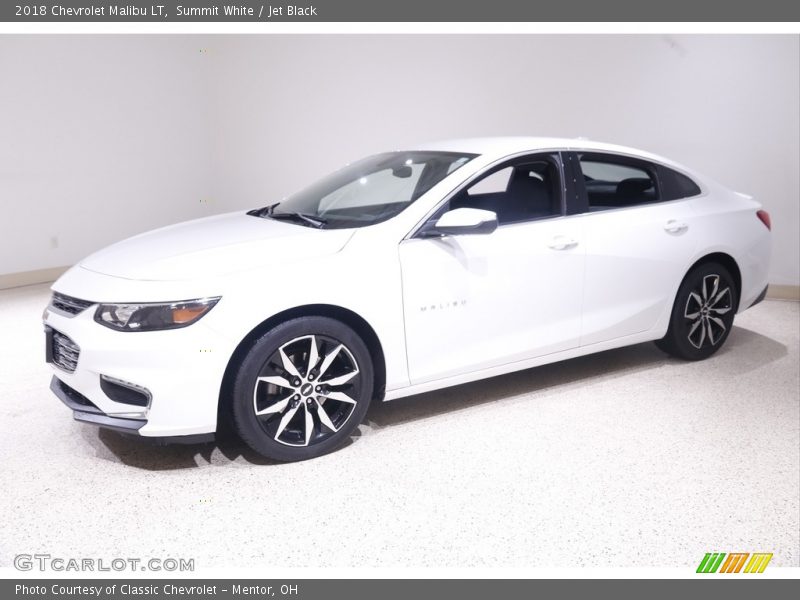Summit White / Jet Black 2018 Chevrolet Malibu LT