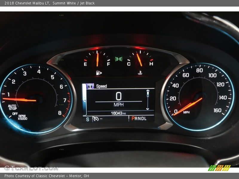 Summit White / Jet Black 2018 Chevrolet Malibu LT