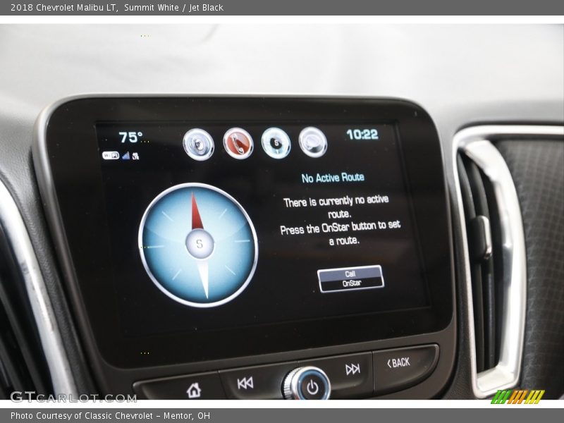 Summit White / Jet Black 2018 Chevrolet Malibu LT