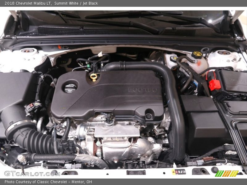 Summit White / Jet Black 2018 Chevrolet Malibu LT