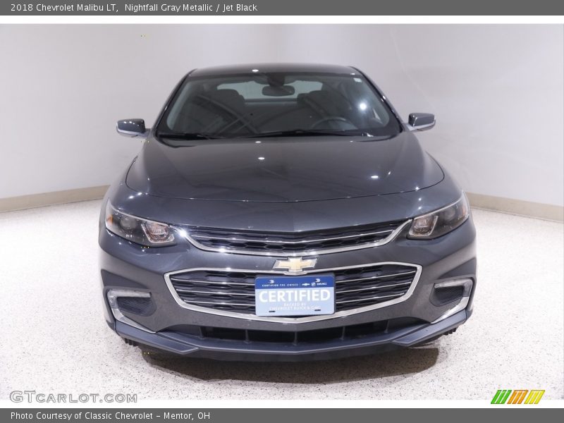 Nightfall Gray Metallic / Jet Black 2018 Chevrolet Malibu LT