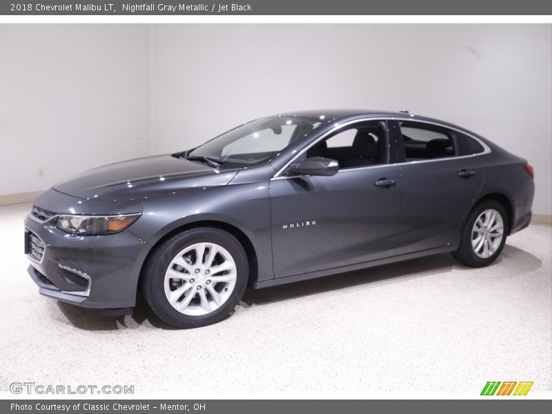 Nightfall Gray Metallic / Jet Black 2018 Chevrolet Malibu LT