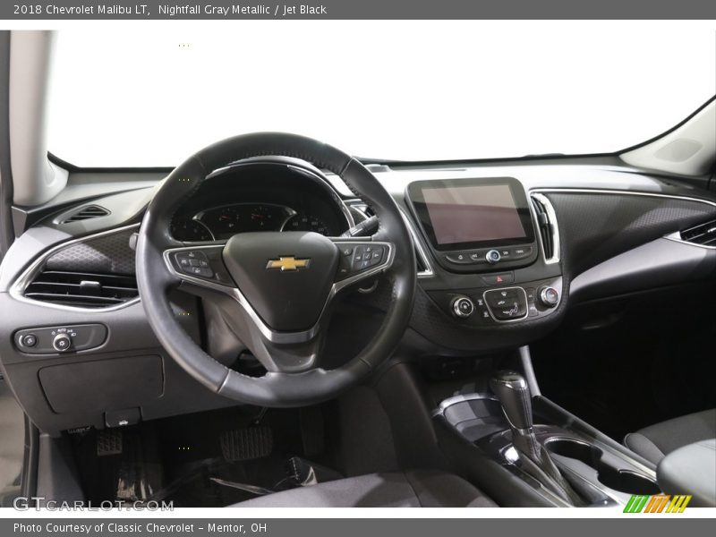Nightfall Gray Metallic / Jet Black 2018 Chevrolet Malibu LT
