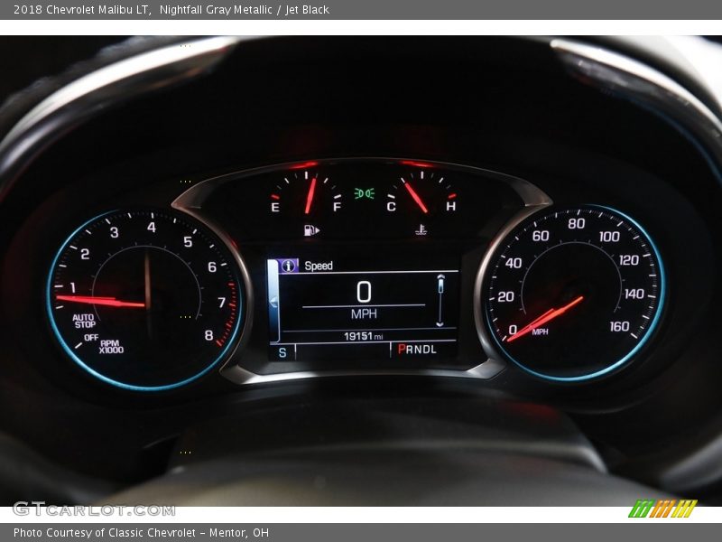Nightfall Gray Metallic / Jet Black 2018 Chevrolet Malibu LT
