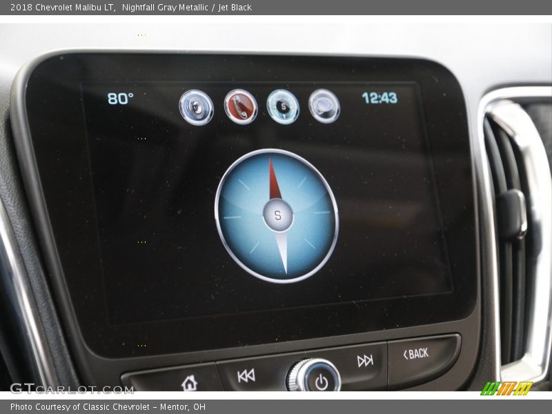 Nightfall Gray Metallic / Jet Black 2018 Chevrolet Malibu LT