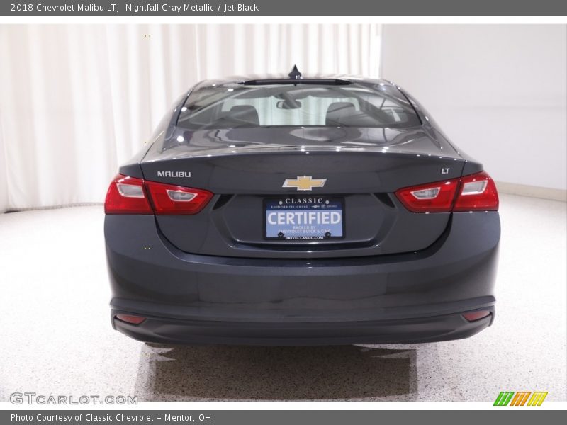 Nightfall Gray Metallic / Jet Black 2018 Chevrolet Malibu LT