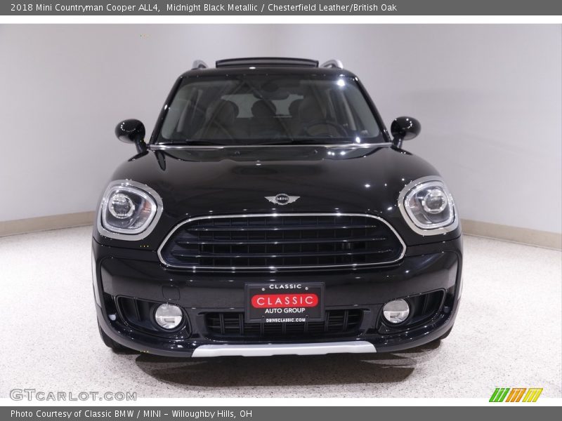 Midnight Black Metallic / Chesterfield Leather/British Oak 2018 Mini Countryman Cooper ALL4