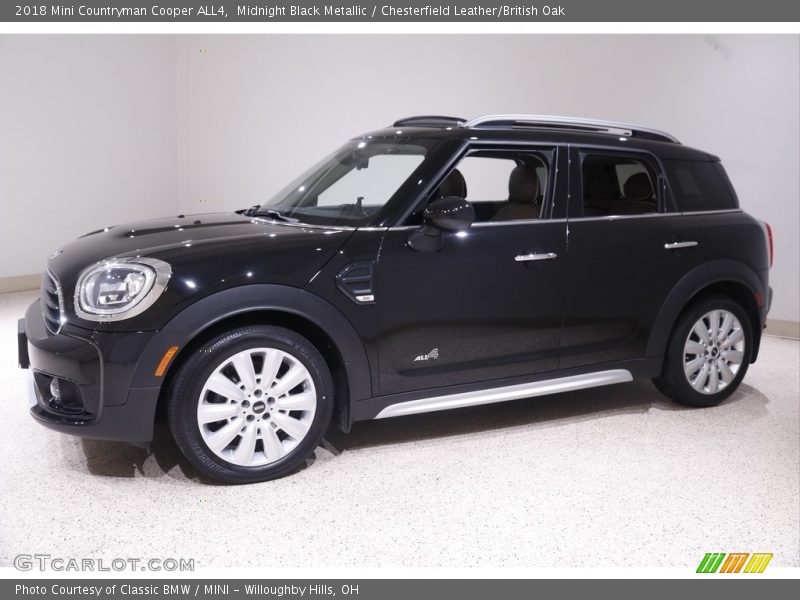 Midnight Black Metallic / Chesterfield Leather/British Oak 2018 Mini Countryman Cooper ALL4
