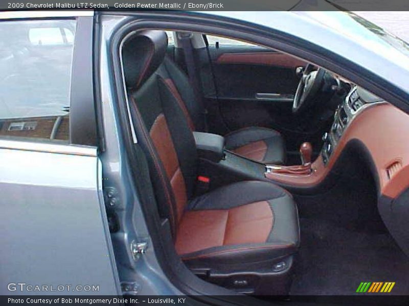 Golden Pewter Metallic / Ebony/Brick 2009 Chevrolet Malibu LTZ Sedan