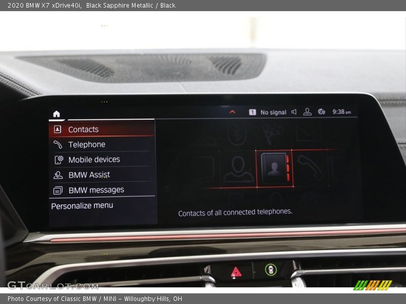 Black Sapphire Metallic / Black 2020 BMW X7 xDrive40i