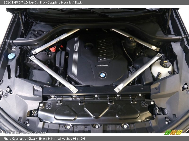 Black Sapphire Metallic / Black 2020 BMW X7 xDrive40i