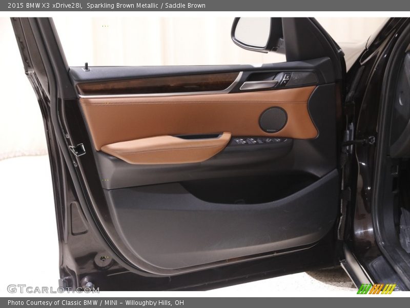 Sparkling Brown Metallic / Saddle Brown 2015 BMW X3 xDrive28i