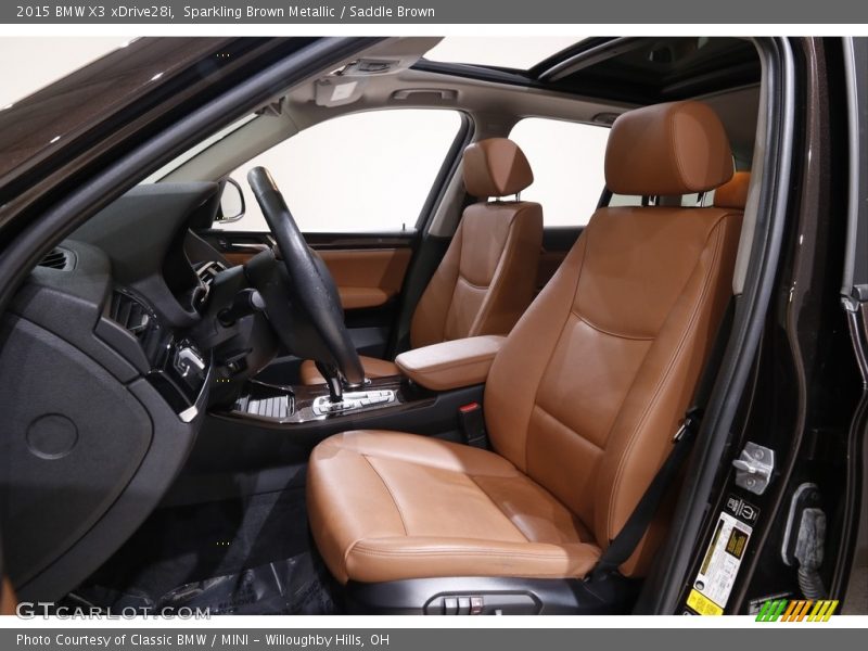 Sparkling Brown Metallic / Saddle Brown 2015 BMW X3 xDrive28i