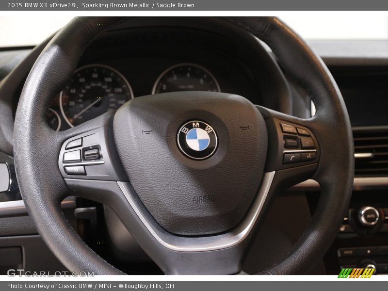 Sparkling Brown Metallic / Saddle Brown 2015 BMW X3 xDrive28i