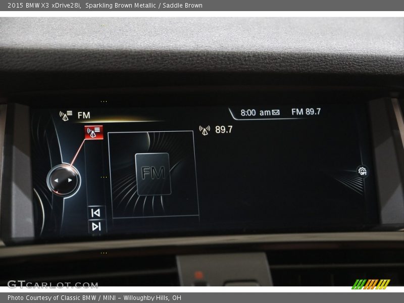 Sparkling Brown Metallic / Saddle Brown 2015 BMW X3 xDrive28i