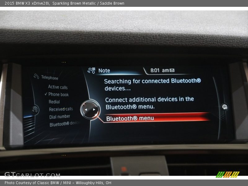 Sparkling Brown Metallic / Saddle Brown 2015 BMW X3 xDrive28i