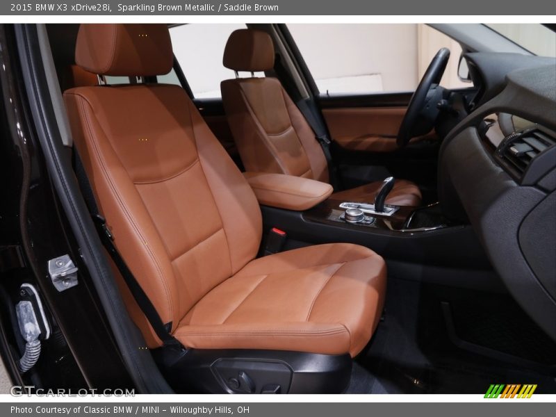 Sparkling Brown Metallic / Saddle Brown 2015 BMW X3 xDrive28i