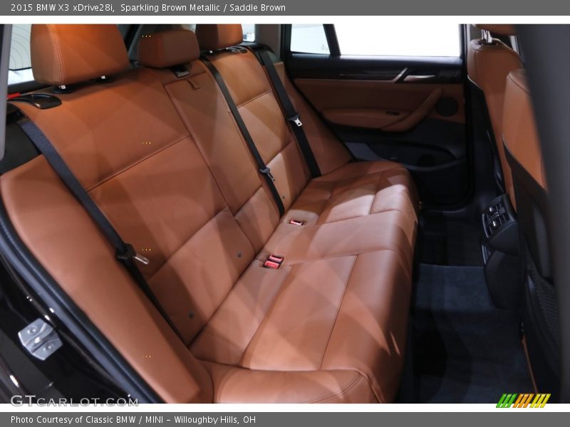 Sparkling Brown Metallic / Saddle Brown 2015 BMW X3 xDrive28i