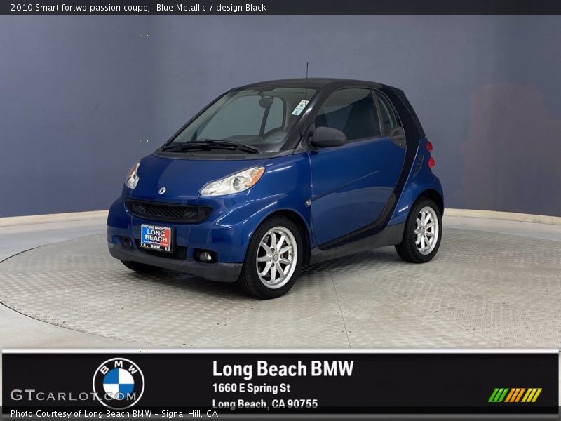 Blue Metallic / design Black 2010 Smart fortwo passion coupe