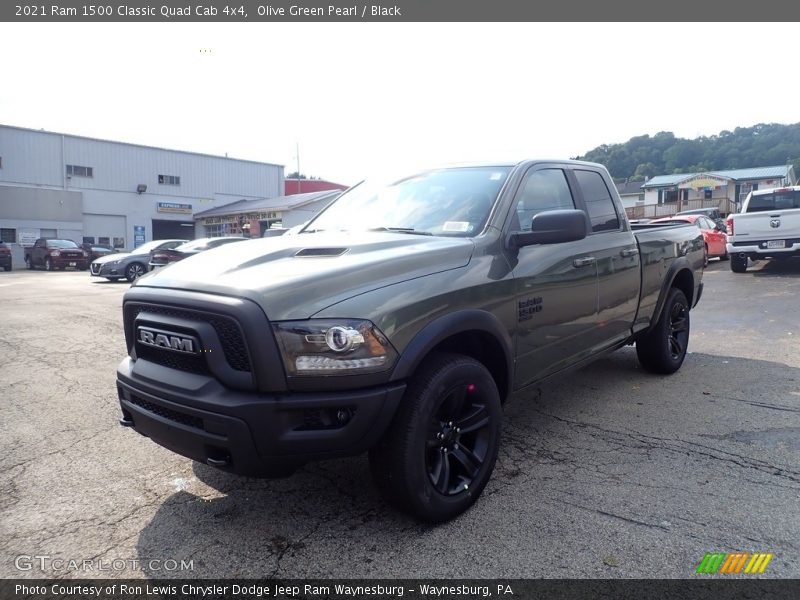Olive Green Pearl / Black 2021 Ram 1500 Classic Quad Cab 4x4