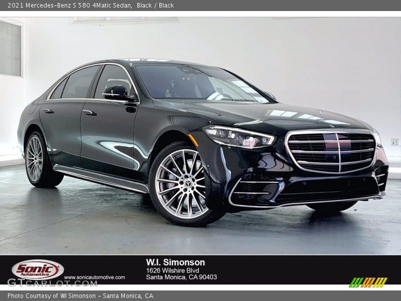 Black / Black 2021 Mercedes-Benz S 580 4Matic Sedan