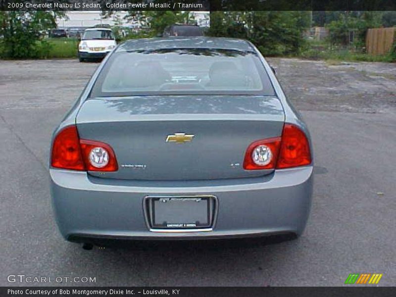 Golden Pewter Metallic / Titanium 2009 Chevrolet Malibu LS Sedan