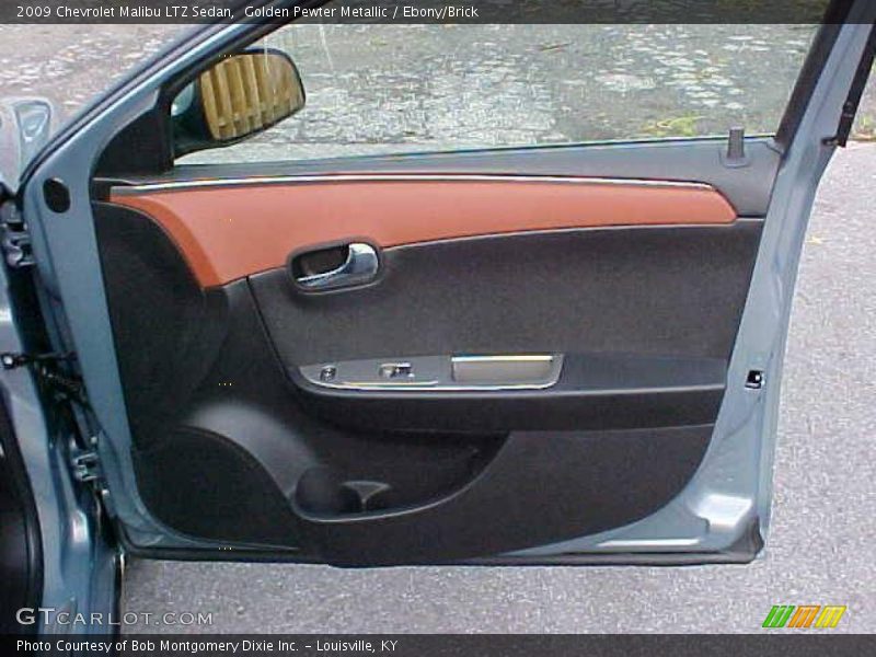 Golden Pewter Metallic / Ebony/Brick 2009 Chevrolet Malibu LTZ Sedan