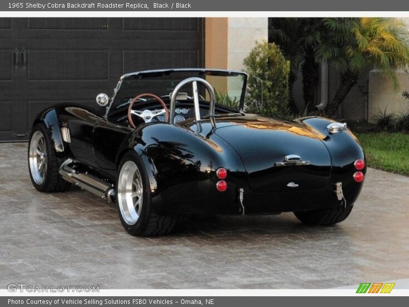 Black / Black 1965 Shelby Cobra Backdraft Roadster Replica