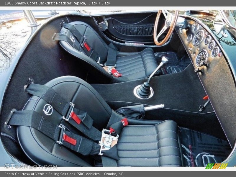 Front Seat of 1965 Cobra Backdraft Roadster Replica