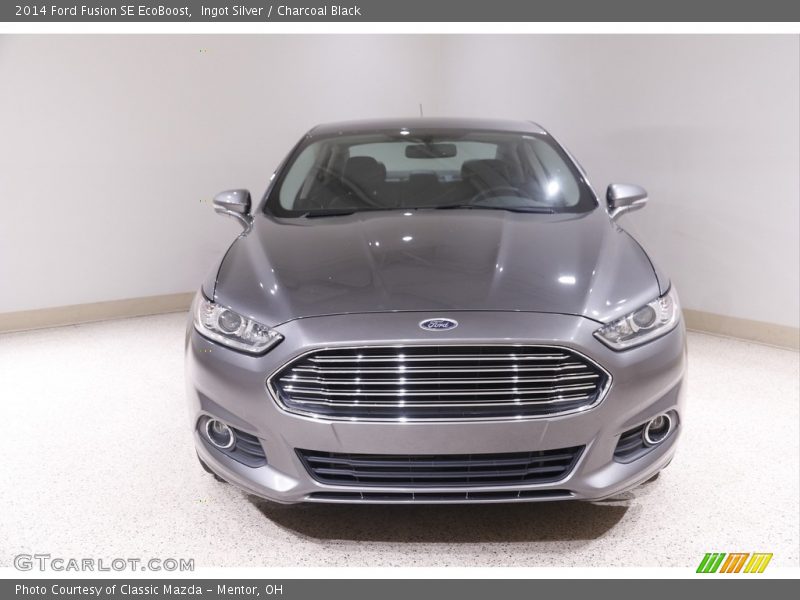 Ingot Silver / Charcoal Black 2014 Ford Fusion SE EcoBoost