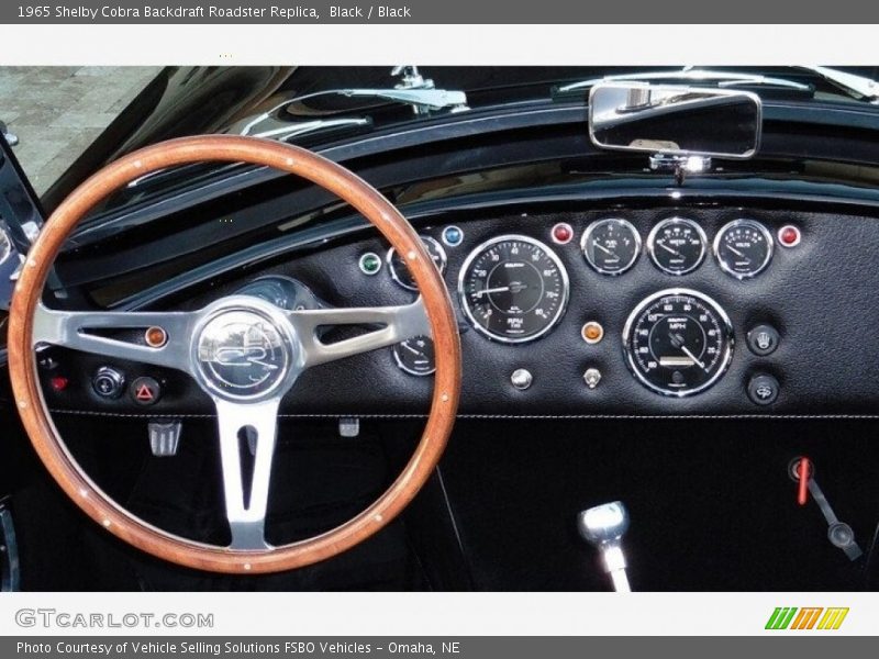 Dashboard of 1965 Cobra Backdraft Roadster Replica