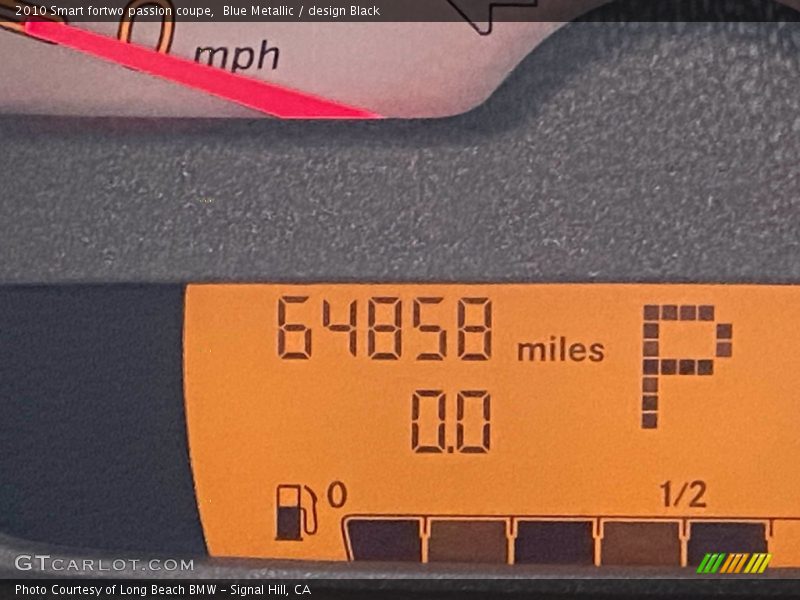 Blue Metallic / design Black 2010 Smart fortwo passion coupe