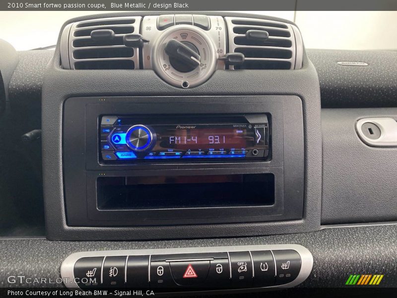Blue Metallic / design Black 2010 Smart fortwo passion coupe