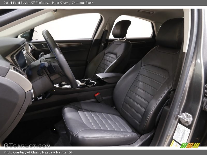 Ingot Silver / Charcoal Black 2014 Ford Fusion SE EcoBoost