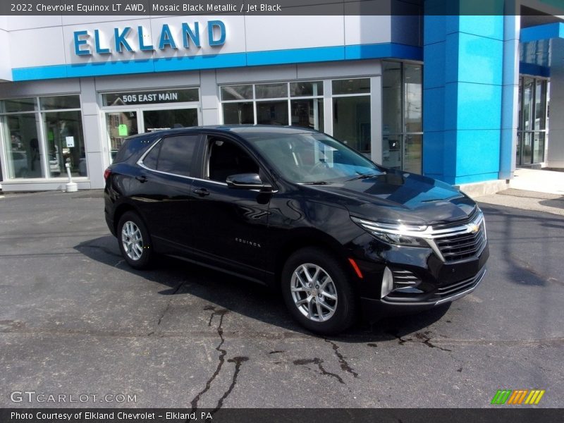 Mosaic Black Metallic / Jet Black 2022 Chevrolet Equinox LT AWD