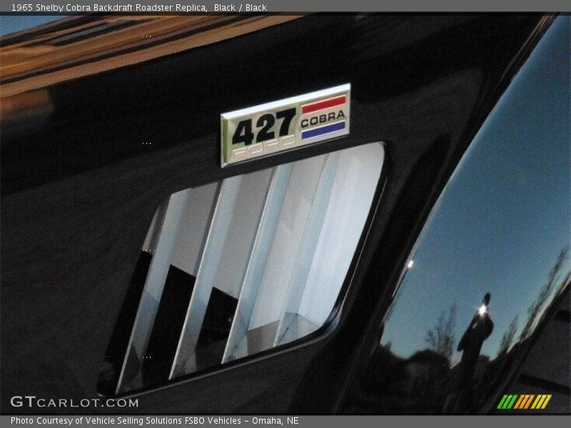 Black / Black 1965 Shelby Cobra Backdraft Roadster Replica